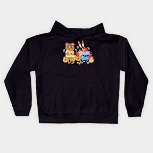 Greedy Boys Cartoon Mashup Funny Art Kids Hoodie